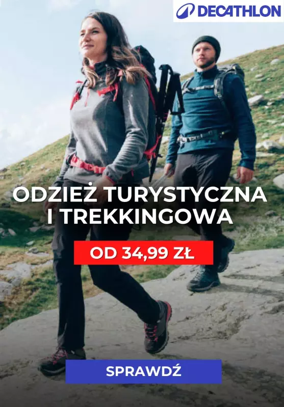 Decathlon - gazetka promocyjna Odzież trekkingowa w atrakcyjnych cenach od czwartku 23.01 