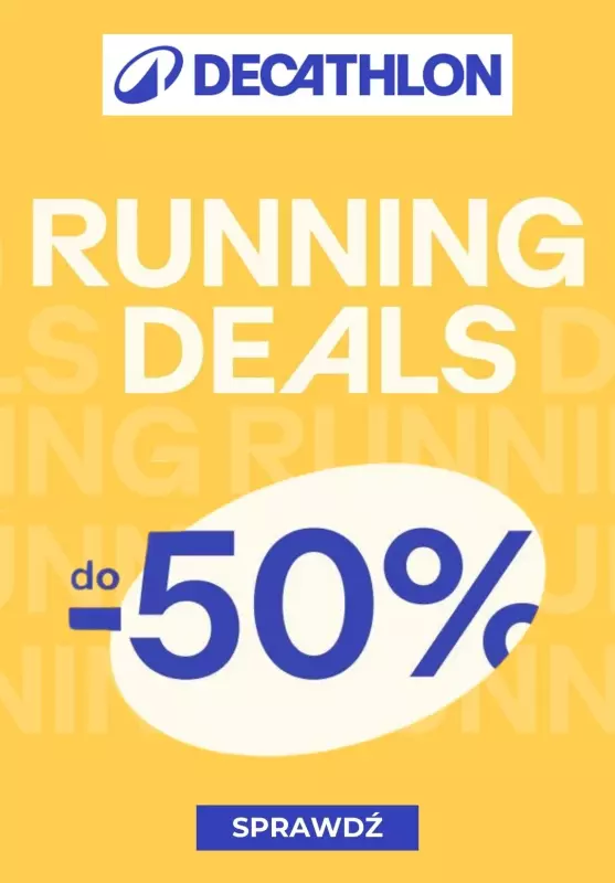 Decathlon - gazetka promocyjna Do -50% running deals od czwartku 20.02 do środy 26.02