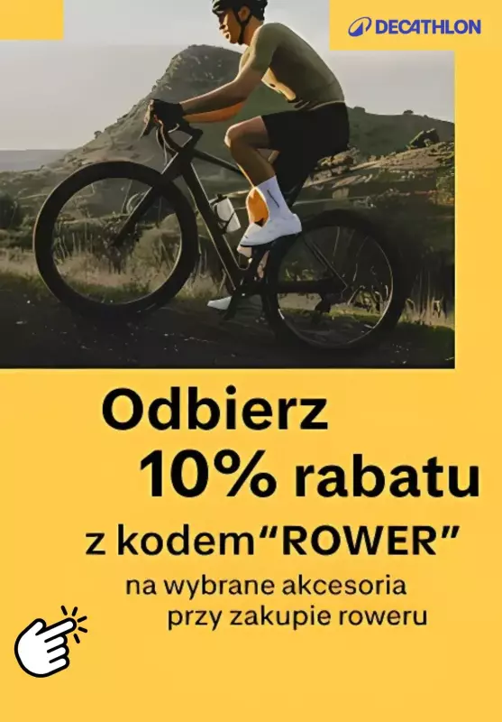 Decathlon - gazetka promocyjna -10% na akcesoria przy zakupie roweru od środy 05.03 do poniedziałku 31.03