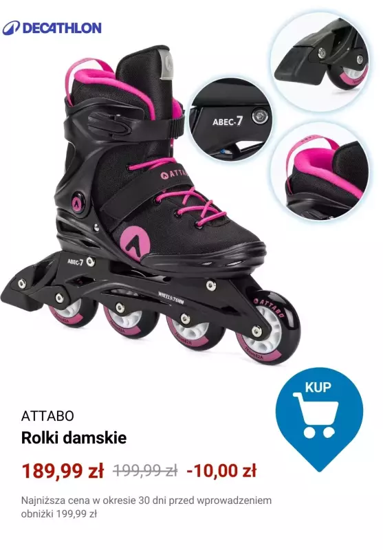 Decathlon - gazetka promocyjna Rolki dla dorosłych   - strona 3