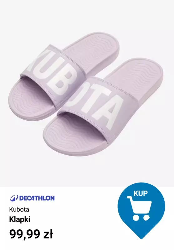 Decathlon - gazetka promocyjna Klapki Kubota dla niej i dla niego od poniedziałku 12.05  - strona 4
