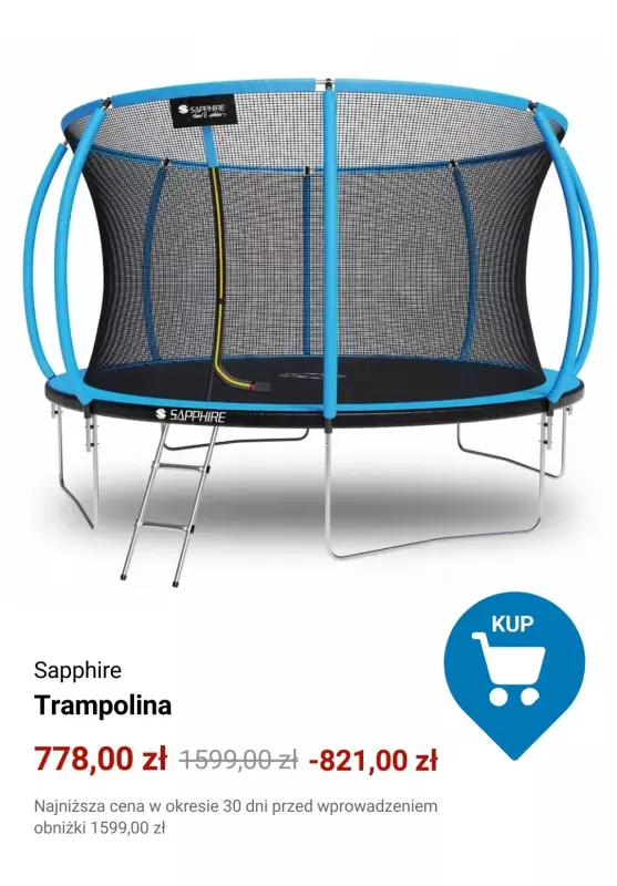Decathlon - gazetka promocyjna Trampoliny ogrodowe w supercenach od czwartku 15.05  - strona 10