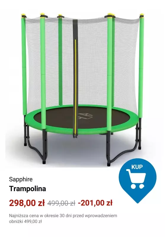 Decathlon - gazetka promocyjna Trampoliny ogrodowe w supercenach od czwartku 15.05  - strona 4