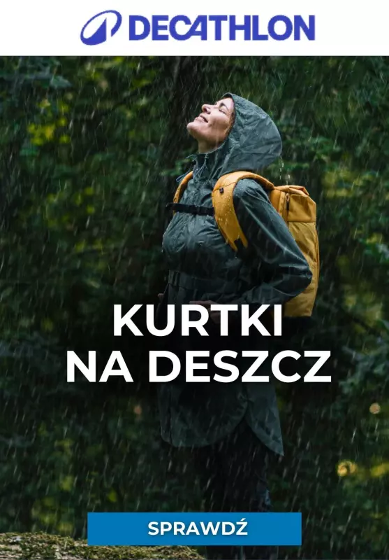 Decathlon - gazetka promocyjna Kurtki na deszczowe dni od poniedziałku 19.05 