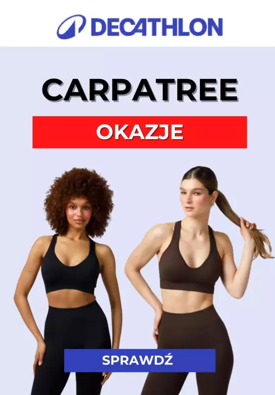 Decathlon - gazetka promocyjna Okazje odzieży fitness Carpatree od wtorku 27.05 
