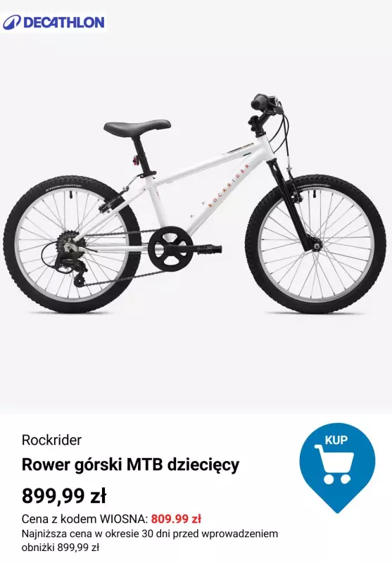 Decathlon - gazetka promocyjna -10% na wybrane rowery z kodem   - strona 3