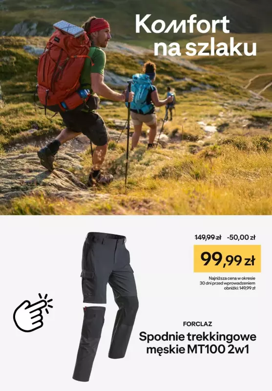 Decathlon - gazetka promocyjna Spodnie turystyczne i trekkingowe od środy 11.06 
