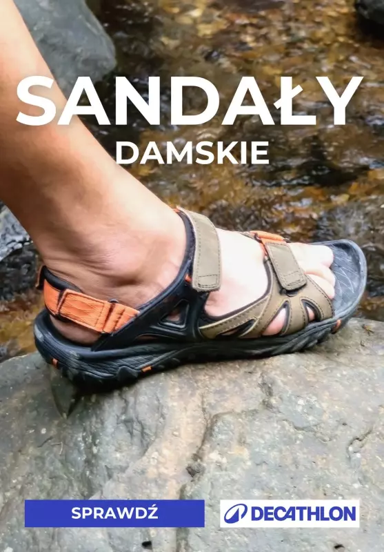 Decathlon - gazetka promocyjna Sandały damskie w extra cenach od piątku 20.06 