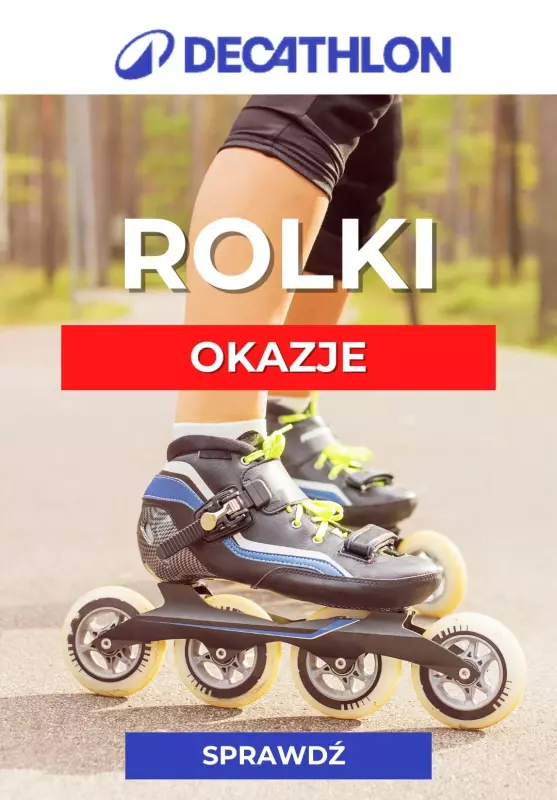 Decathlon - gazetka promocyjna Okazje na łyżworolki od wtorku 24.06 