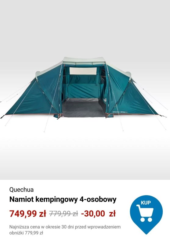 Decathlon - gazetka promocyjna Okazje na namioty od poniedziałku 30.06  - strona 10