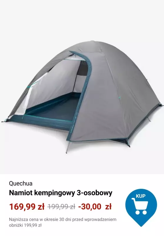 Decathlon - gazetka promocyjna Okazje na namioty od poniedziałku 30.06  - strona 9