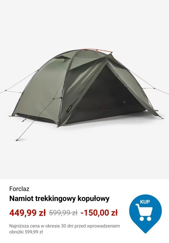 Decathlon - gazetka promocyjna Okazje na namioty od poniedziałku 30.06  - strona 8