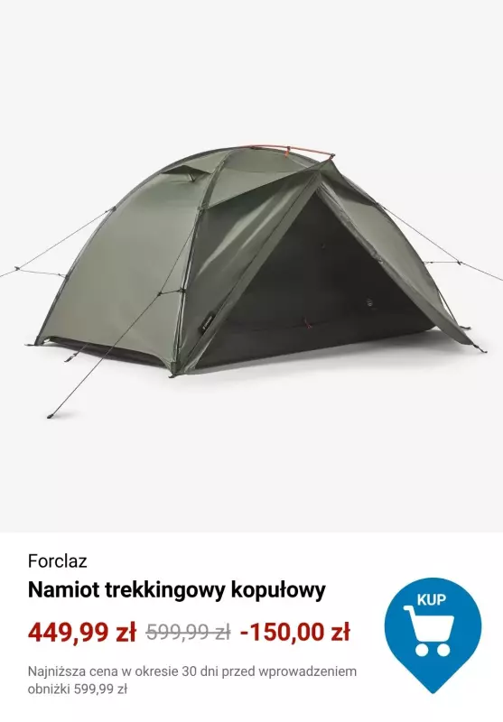 Decathlon - gazetka promocyjna Okazje na namioty od poniedziałku 30.06  - strona 8