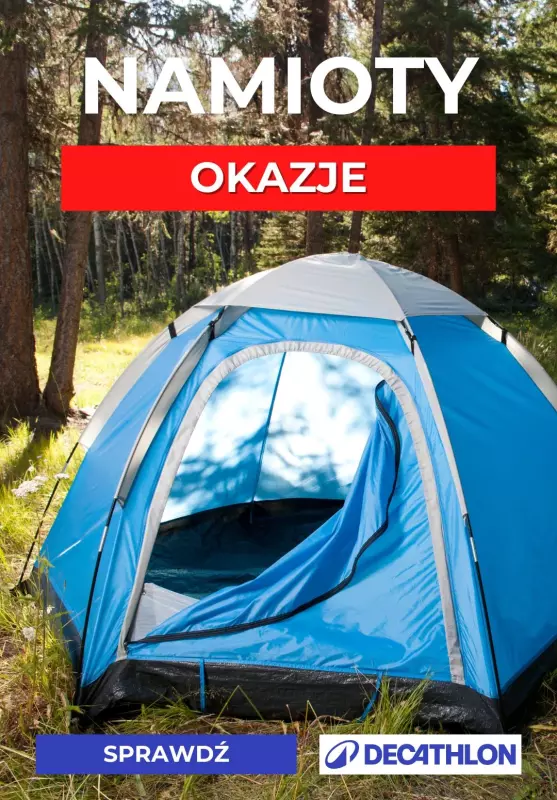 Decathlon - gazetka promocyjna Okazje na namioty od poniedziałku 30.06 
