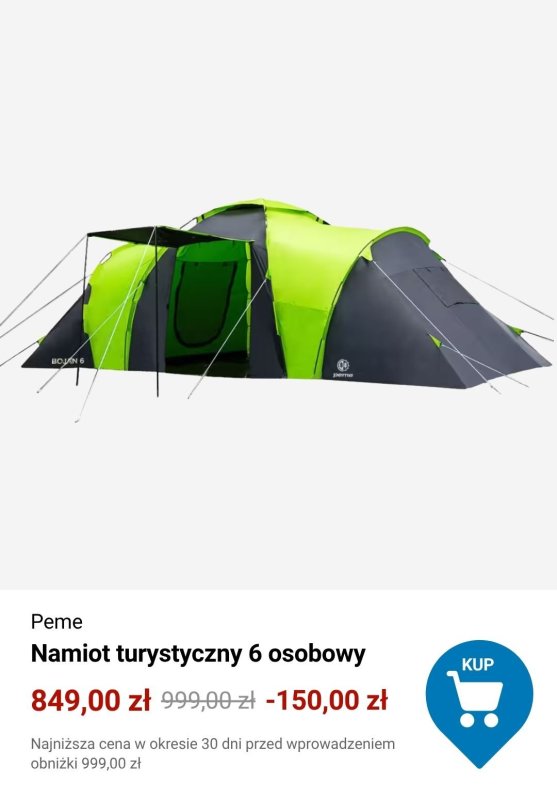 Decathlon - gazetka promocyjna Okazje na namioty od poniedziałku 30.06  - strona 5