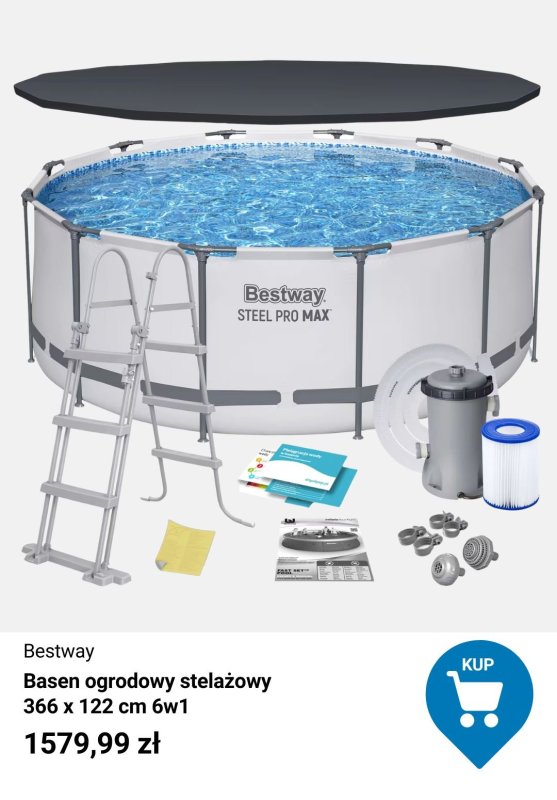 Decathlon - gazetka promocyjna Baseny ogrodowe w supercenach! od piątku 04.07  - strona 5