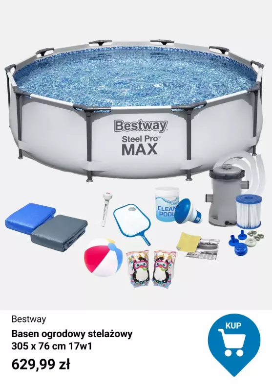 Decathlon - gazetka promocyjna Baseny ogrodowe w supercenach! od piątku 04.07  - strona 4
