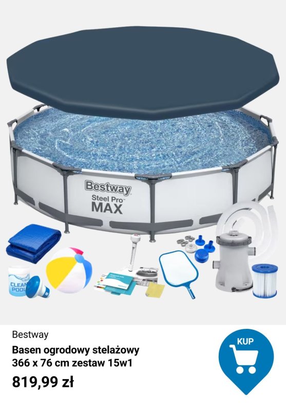 Decathlon - gazetka promocyjna Baseny ogrodowe w supercenach! od piątku 04.07  - strona 3