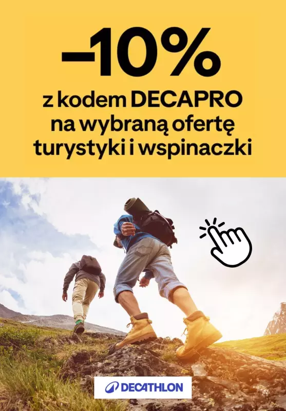 Decathlon - gazetka promocyjna -10% na wybraną ofertę turystyki i wspinaczki od poniedziałku 07.07 do wtorku 22.07