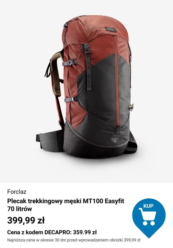 Decathlon - gazetka promocyjna -10% na wybraną ofertę turystyki i wspinaczki od poniedziałku 07.07 do wtorku 22.07 - strona 8