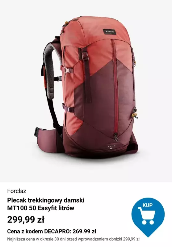 Decathlon - gazetka promocyjna -10% na wybraną ofertę turystyki i wspinaczki od poniedziałku 07.07 do wtorku 22.07 - strona 4