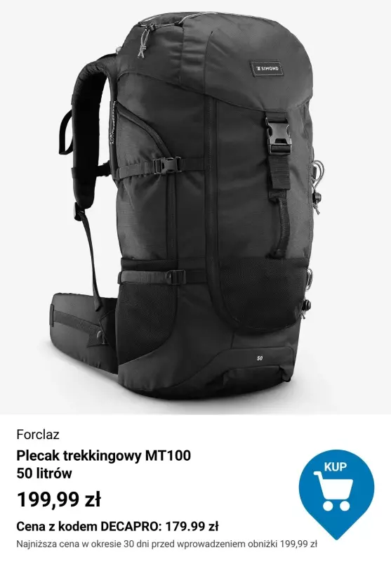 Decathlon - gazetka promocyjna -10% na wybraną ofertę turystyki i wspinaczki od poniedziałku 07.07 do wtorku 22.07 - strona 6