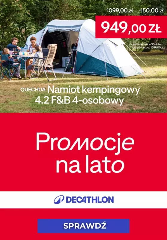Decathlon - gazetka promocyjna Promocje na lato  