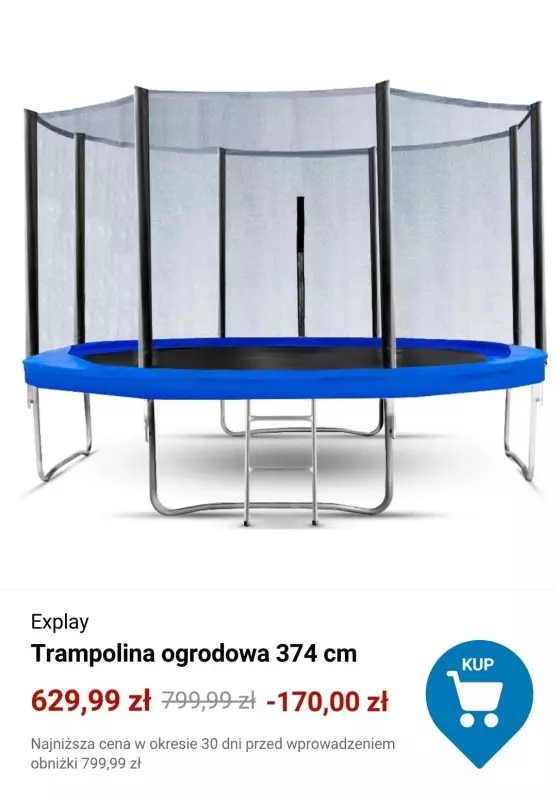 Decathlon - gazetka promocyjna Trampoliny ogrodowe na wakacje   - strona 2