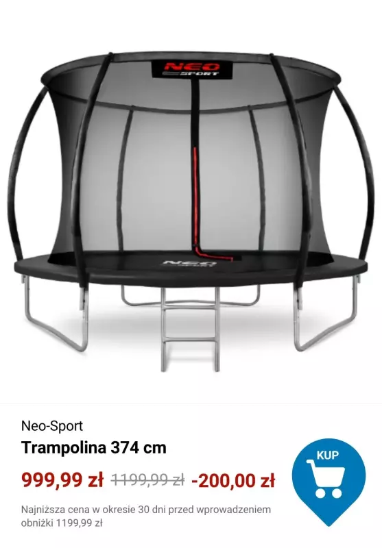 Decathlon - gazetka promocyjna Trampoliny ogrodowe na wakacje   - strona 3