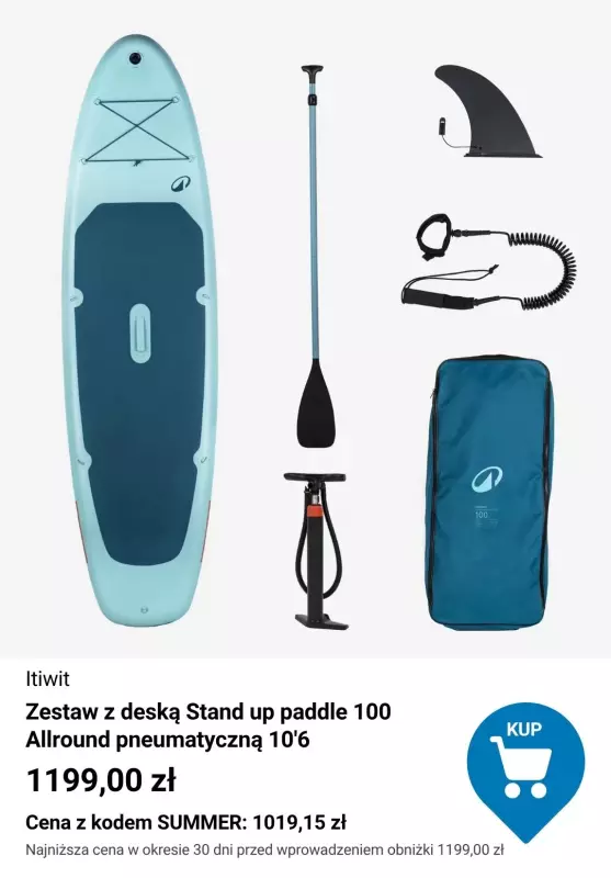 Decathlon - gazetka promocyjna -15% na wybrane produkty z kodem od środy 23.07 do poniedziałku 04.08 - strona 10