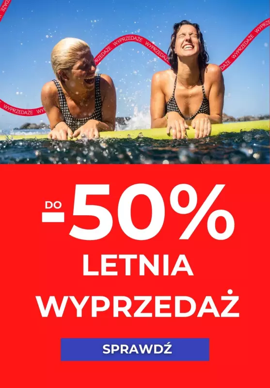 Decathlon - gazetka promocyjna Do -50% letnia wyprzedaż od piątku 25.07 do środy 20.08