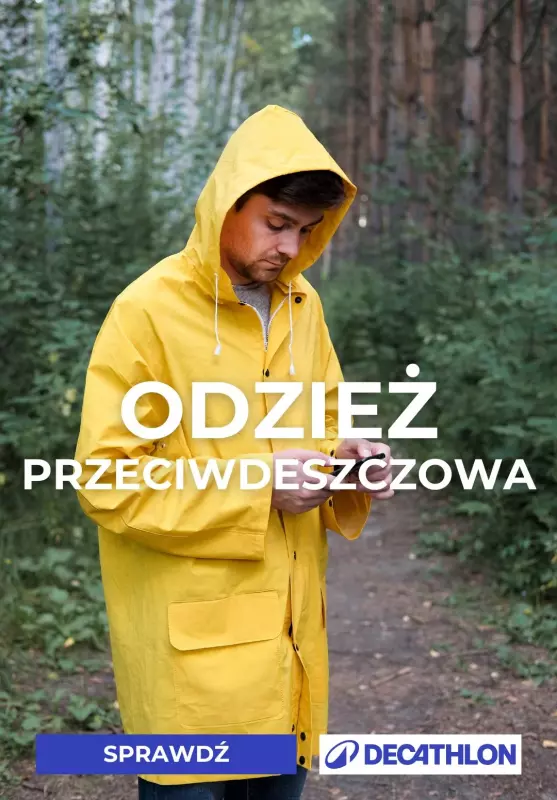 Decathlon - gazetka promocyjna Odzież na deszczowe dni  