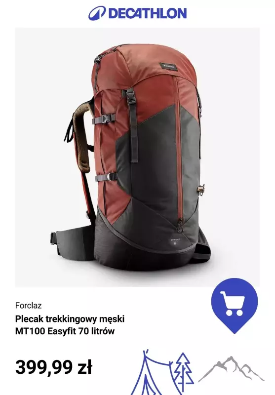 Decathlon - gazetka promocyjna Wygodne i praktyczne plecaki turystyczne od środy 13.08  - strona 8