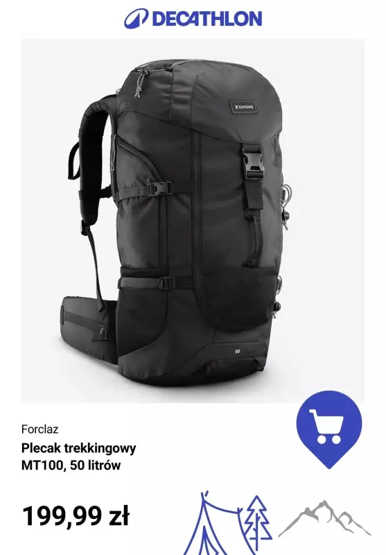 Decathlon - gazetka promocyjna Wygodne i praktyczne plecaki turystyczne od środy 13.08  - strona 9