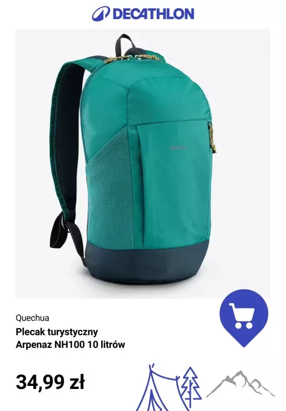 Decathlon - gazetka promocyjna Wygodne i praktyczne plecaki turystyczne od środy 13.08  - strona 5