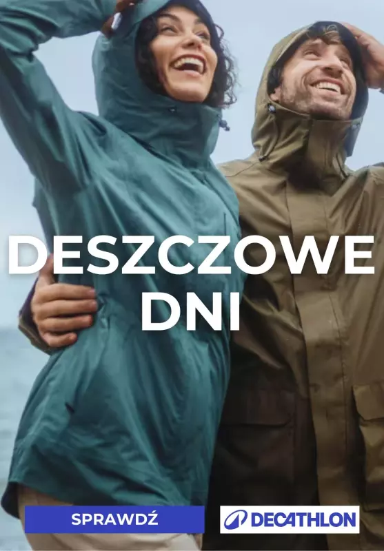 Decathlon - gazetka promocyjna Odzież i buty na deszczowe dni od piątku 12.09 