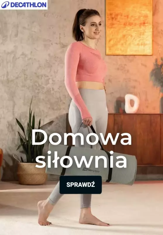 Decathlon - gazetka promocyjna Domowa siłownia od wtorku 23.09 