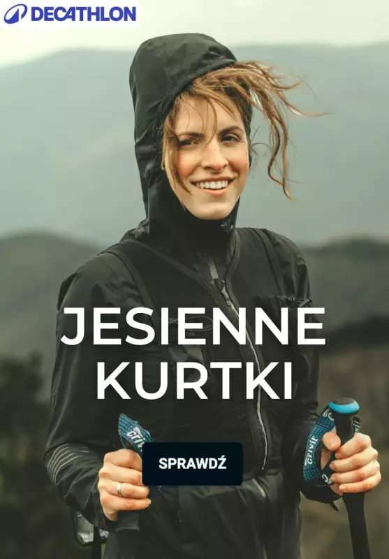 Decathlon - gazetka promocyjna Kurtki na chłodne dni  