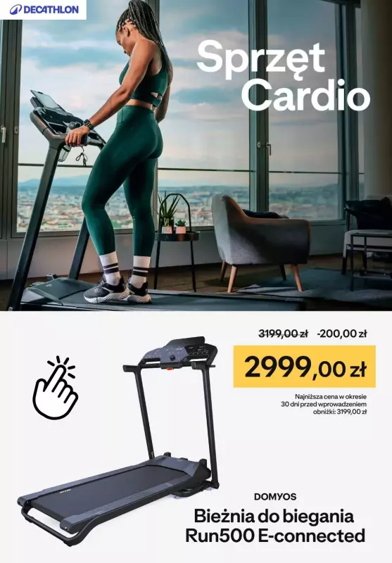 Decathlon - gazetka promocyjna Bieżnie elektryczne do domu  