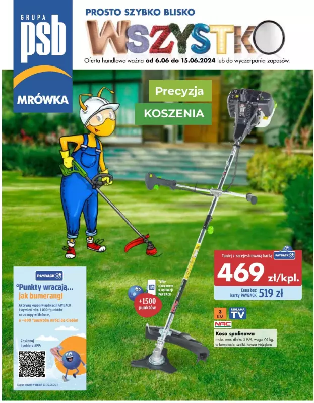 PSB Mrówka - gazetka promocyjna Gazetka od czwartku 06.06 do soboty 15.06