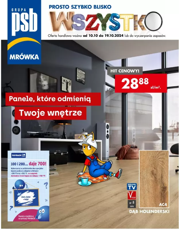 PSB Mrówka - gazetka promocyjna Gazetka od czwartku 10.10 do soboty 19.10