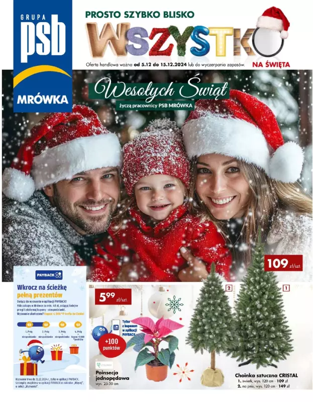 PSB Mrówka - gazetka promocyjna Gazetka od czwartku 05.12 do niedzieli 15.12