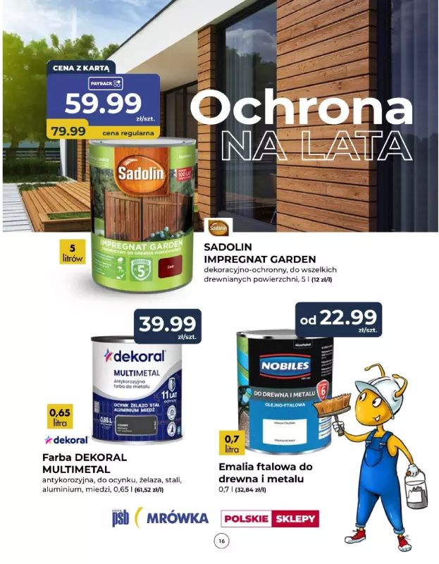 PSB Mrówka - gazetka promocyjna Gazetka  do soboty 24.05 - strona 16