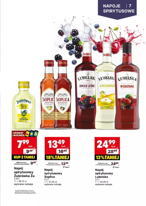 Delikatesy Centrum - gazetka promocyjna Gazetka alkoholowa od poniedziałku 15.07 do niedzieli 28.07 - strona 7