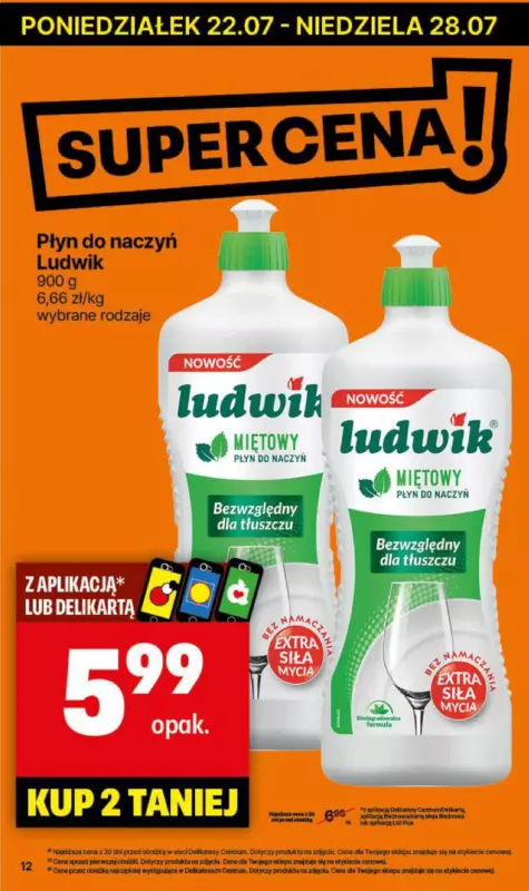 Delikatesy Centrum - gazetka promocyjna Gazetka od poniedziałku od poniedziałku 22.07 do niedzieli 28.07 - strona 12