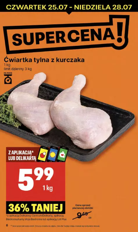 Delikatesy Centrum - gazetka promocyjna Gazetka od czwartku 25.07 do środy 31.07 - strona 6