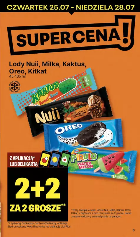 Delikatesy Centrum - gazetka promocyjna Gazetka od czwartku 25.07 do środy 31.07 - strona 3