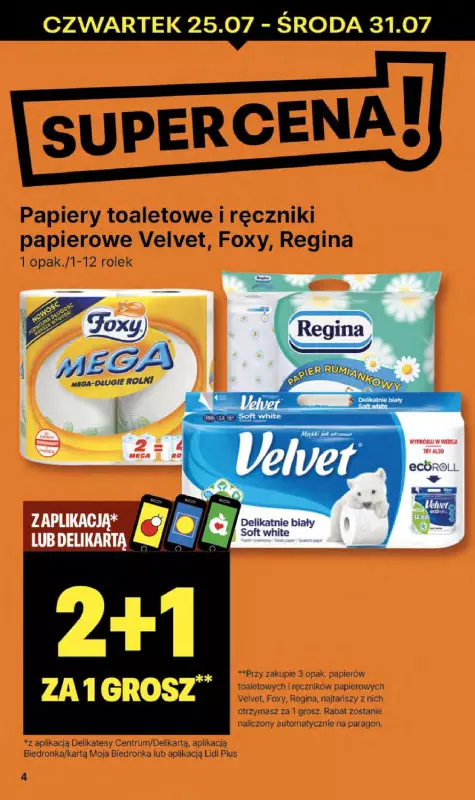 Delikatesy Centrum - gazetka promocyjna Gazetka od czwartku 25.07 do środy 31.07 - strona 4