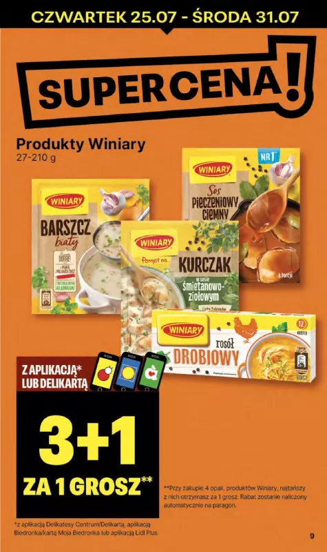 Delikatesy Centrum - gazetka promocyjna Gazetka od czwartku 25.07 do środy 31.07 - strona 9