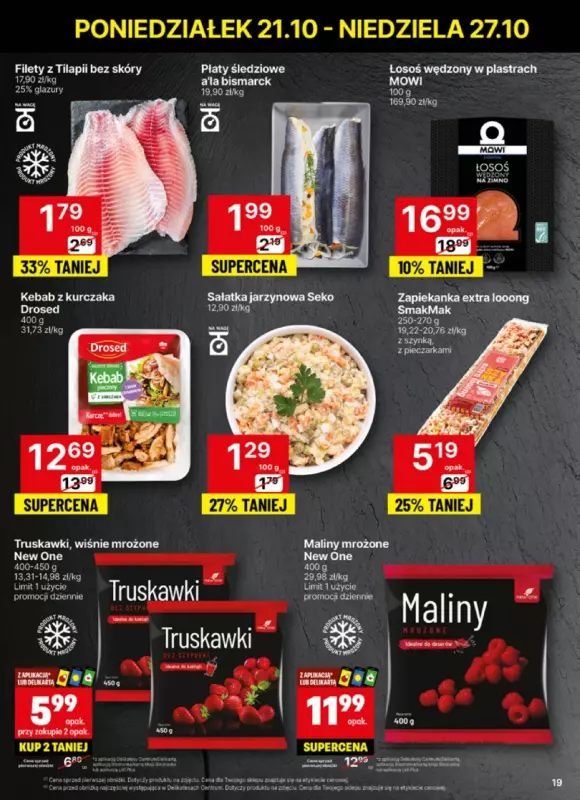 Delikatesy Centrum - gazetka promocyjna Gazetka  do niedzieli 27.10 - strona 19